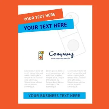 Internet error Title Page Design for Company profile ,annual report, presenta Stock Illustration