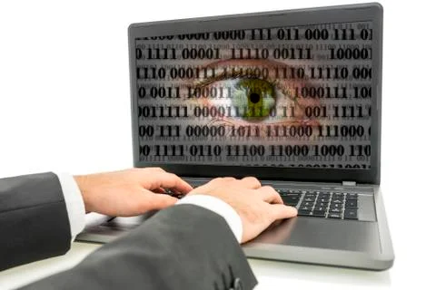Internet espionage Stock Photos