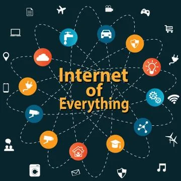 Internet of everything concept Stock Illustration