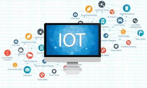 The Internet of Everything concept Stock Illustration