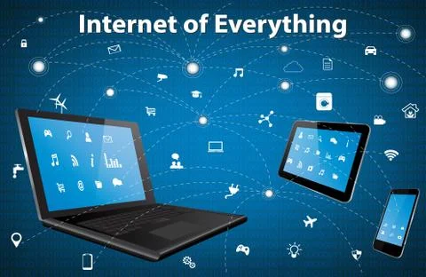 The Internet of Everything Stock Illustration