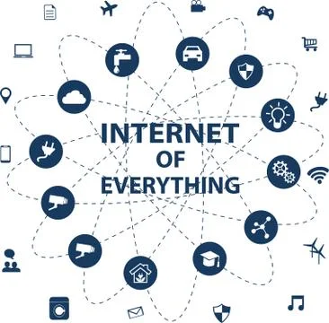 The Internet of Everything Stock Illustration
