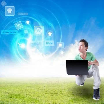 Internet Everywhere Concept Illustrazione stock