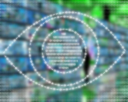 Internet eye Illustrazione stock