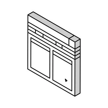 Internet file hosting isometric icon vector illustration Stock Illustration