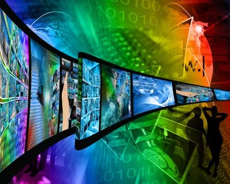 Internet film Stock Illustration