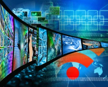 Internet film Stock Illustration