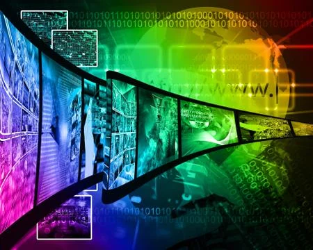 Internet film Stock Illustration