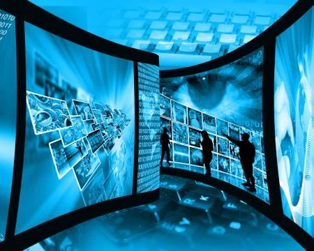 Internet film Stock Illustration