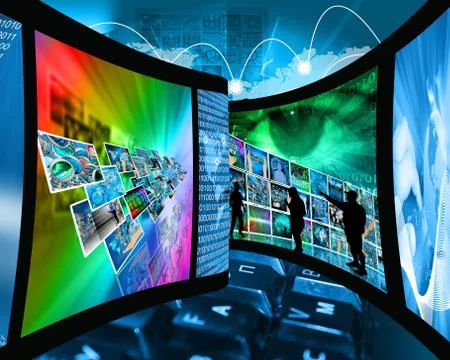 Internet film Illustrazione stock