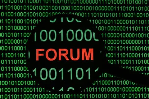 Internet forum Stock Illustration