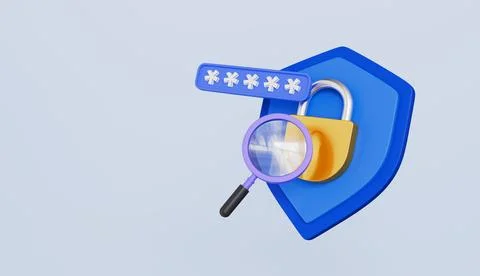 Internet fraud security safe, Antivirus badge, VPN slider button Illustrazione stock