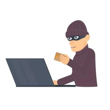 Internet fraudster Illustrazione stock