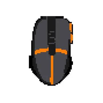 Internet game mouse pixel art vector illustration Stock Illustration