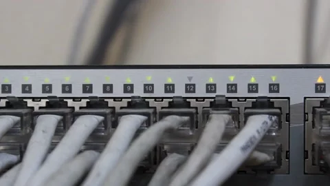 Internet gateway VPN router with firewall Stock Footage 195290894
