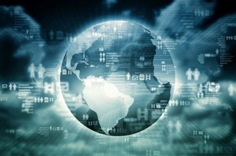 Internet global connection Stock Illustration