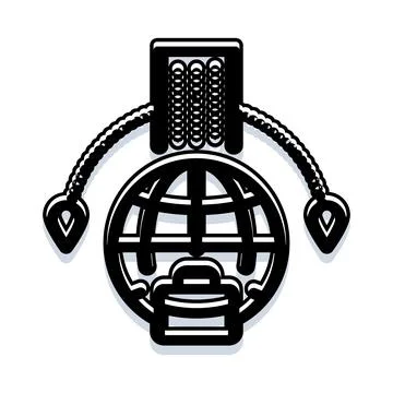 Internet global data connection and network icon Stock Illustration