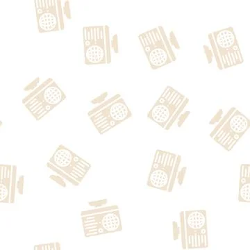 Internet global network glyph vector seamless pattern Stock Illustration