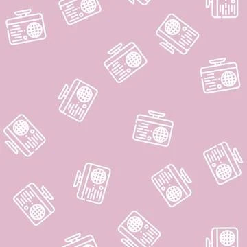 Internet global network line vector seamless pattern Stockillustratie