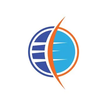 Internet globe icon vector concept design template Stock-Illustration
