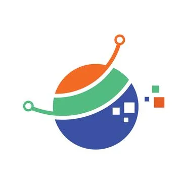 Internet globe icon vector concept design template Illustrazione stock