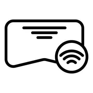 Internet goggles icon, outline style Stock Illustration