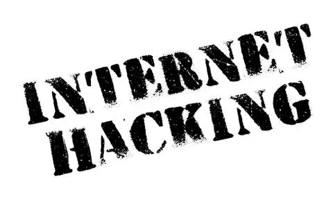 Internet Hacking rubber stamp イラスト素材