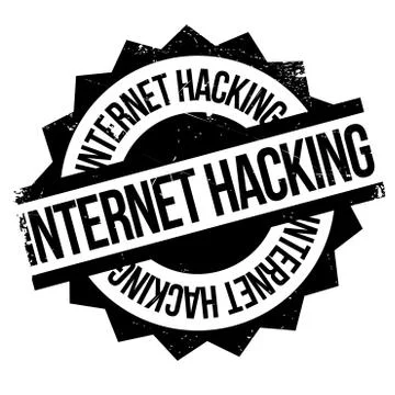 Internet Hacking rubber stamp イラスト素材