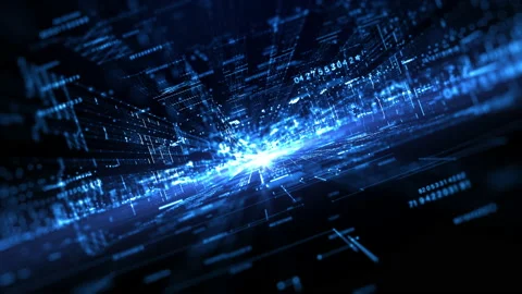 Internet High Speed Connection and Data Analysis Technology Digital Stock Footage 237365724