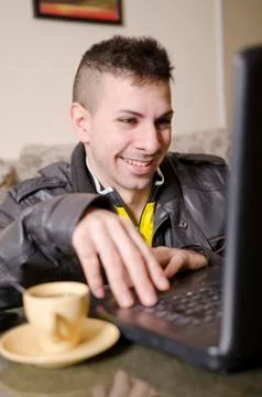 Internet at home Stock Photos