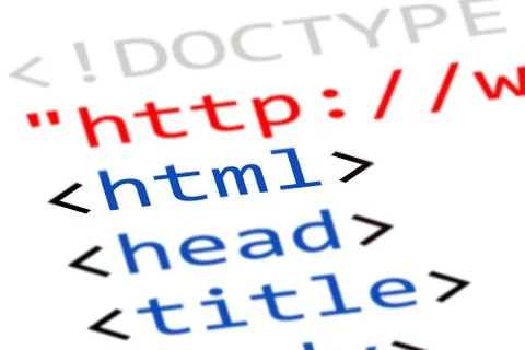 Internet html code 库存照片