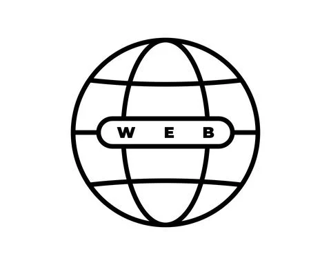 Internet http address icon isolated. Modern flat globe sign. Trendy vector ne Ilustración de archivo