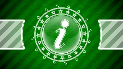 Internet icon in circle shape and green striped background. Illustration. Video stock 130564580