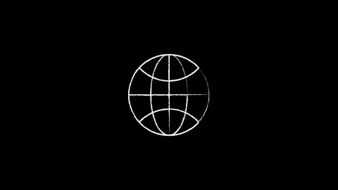 Internet icon frame by frame animation Stock Footage 249685681