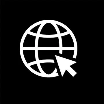 Internet icon. Go to web sign. Internet symbol Stock Illustration