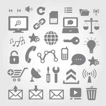 Internet icon Stock Illustration