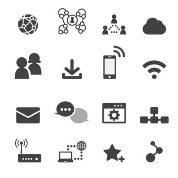 Internet icon Stock Illustration