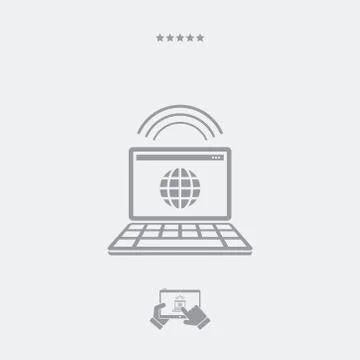 Internet icon, internet vector, internet symbol, internet design, internet ap Stock-Illustration