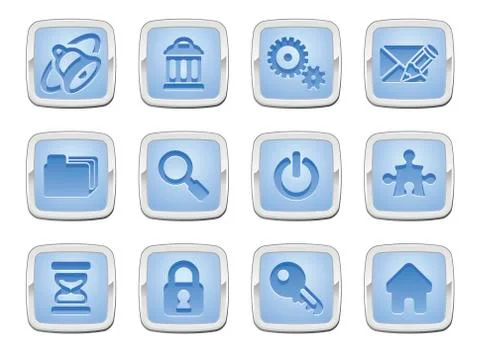 Internet icon set Stockillustratie