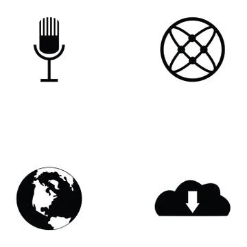 Internet icon set Stock Illustration
