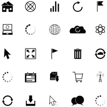 Internet icon set Stock Illustration