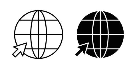 Internet icon symbol. Flat Vector illustration 스톡 일러스트