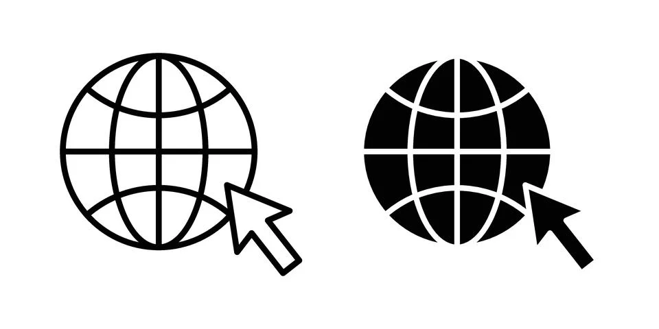 Internet icon vector design illustrations Ilustração Stock