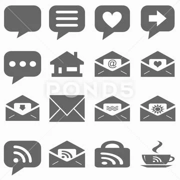 Internet icons 2 Stock Illustration
