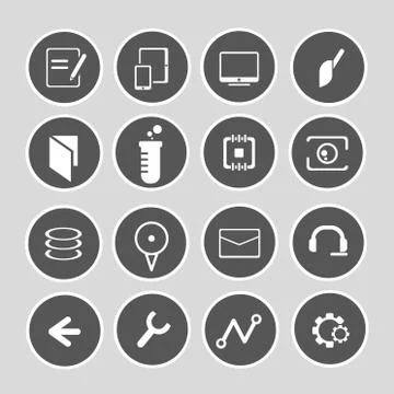 Internet icons Stock Illustration