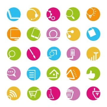 Internet icons Stock Illustration