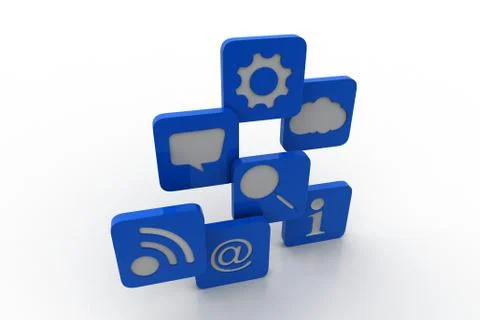 Internet icons Free Stock Illustration