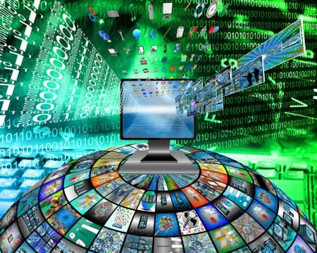 Internet Illustrazione stock