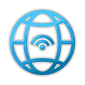 Internet illustration 库存插图