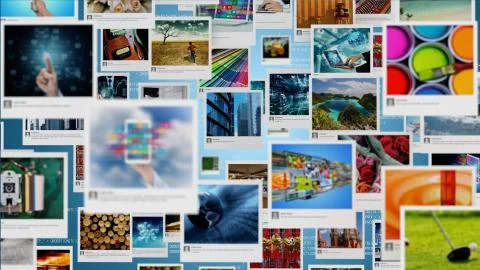 Internet Image and Picture sharing concept Stock Photos